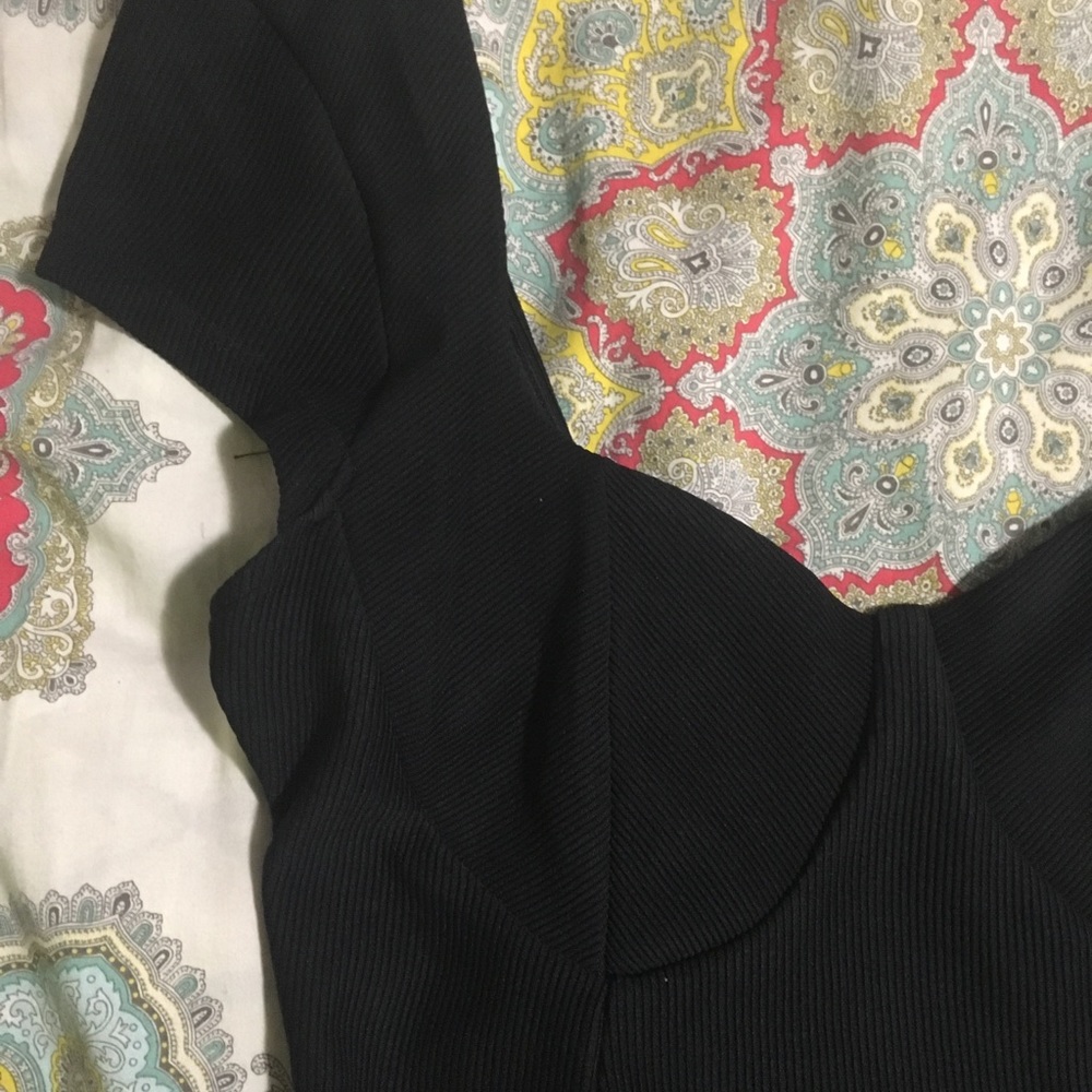 NWT Black short sleeve bodysuit